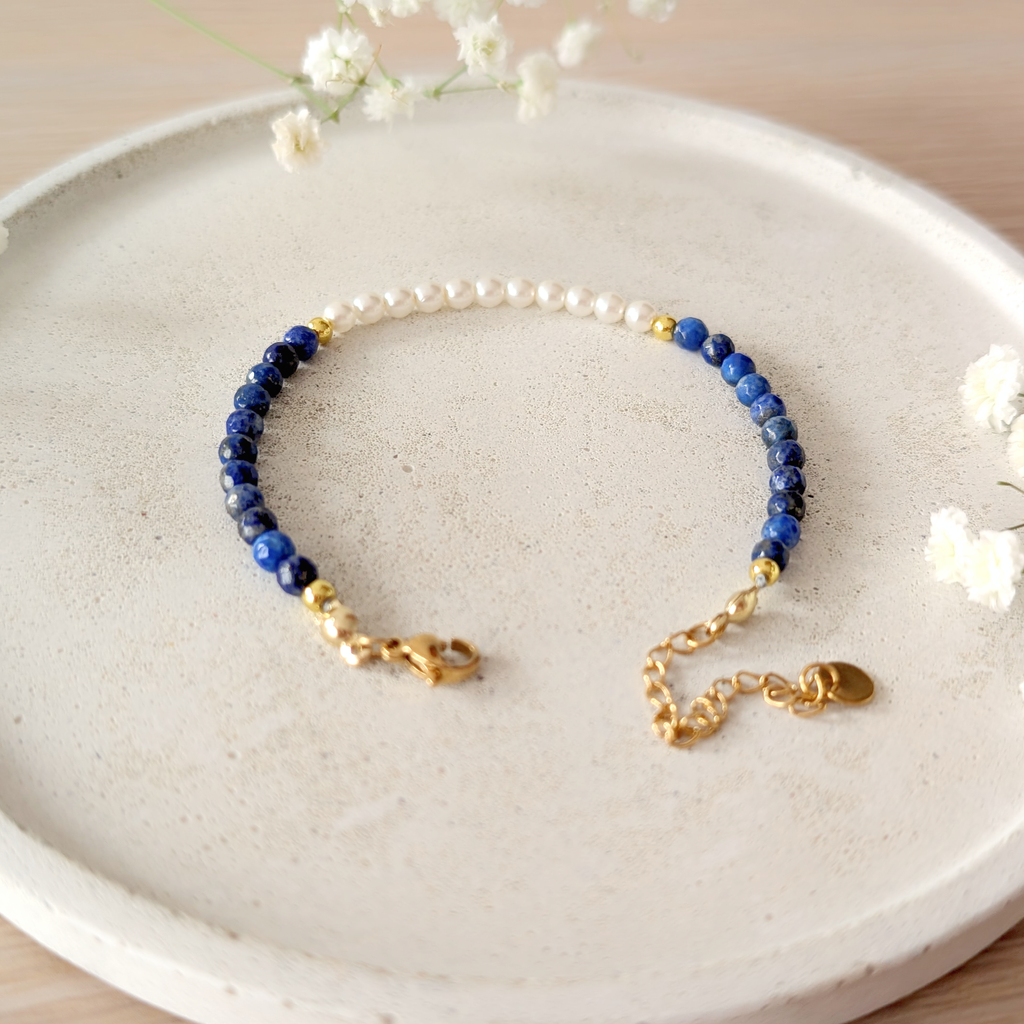 Bransoletka Notturno Graciozo handmade z kamieni naturalnych