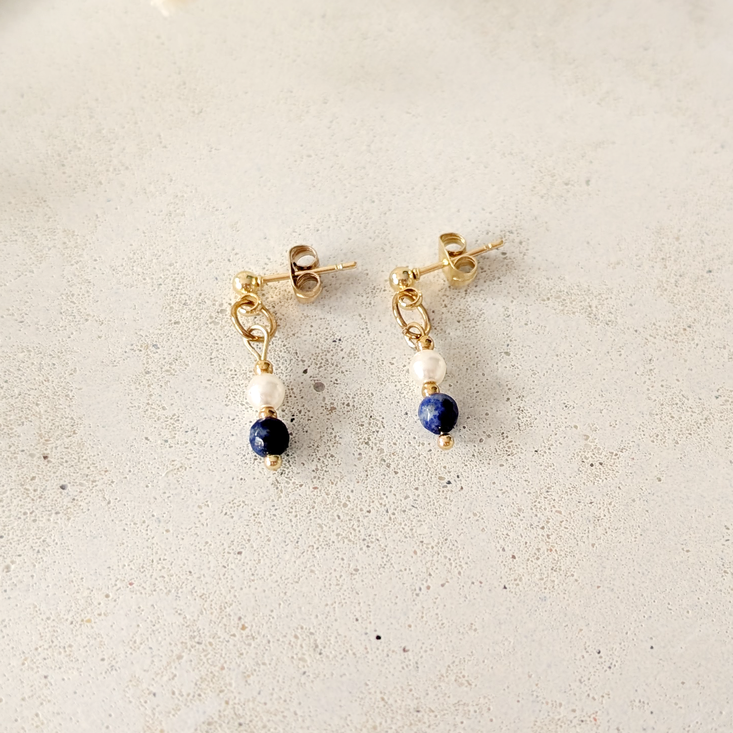 Kolczyki Notturno Graciozo handmade z kamieni naturalnych