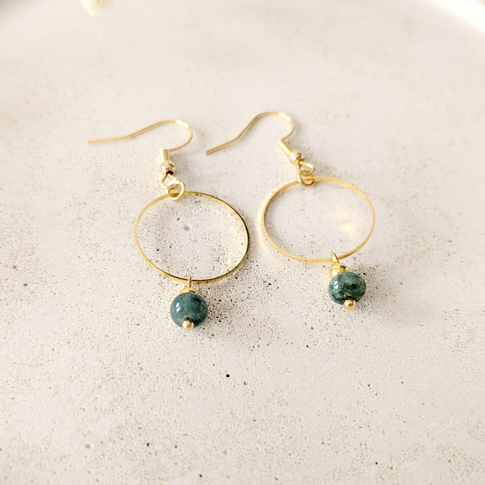 Kolczyki Sonata Verde handmade z kamieni naturalnych