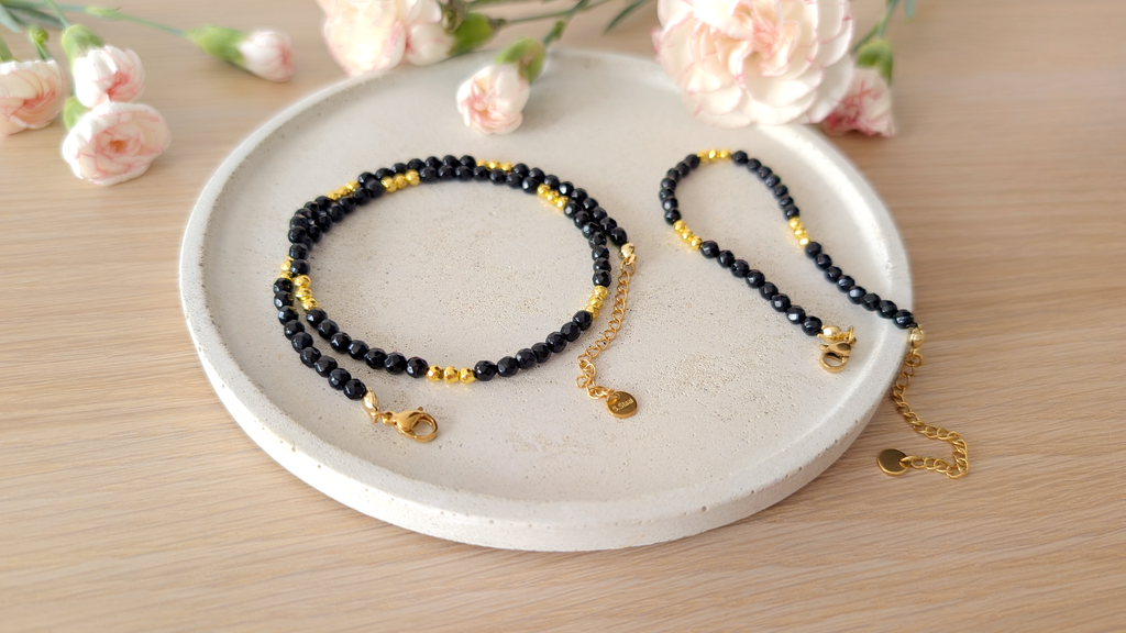 Kolekcja Notturno Nero handmade z kamieni naturalnych