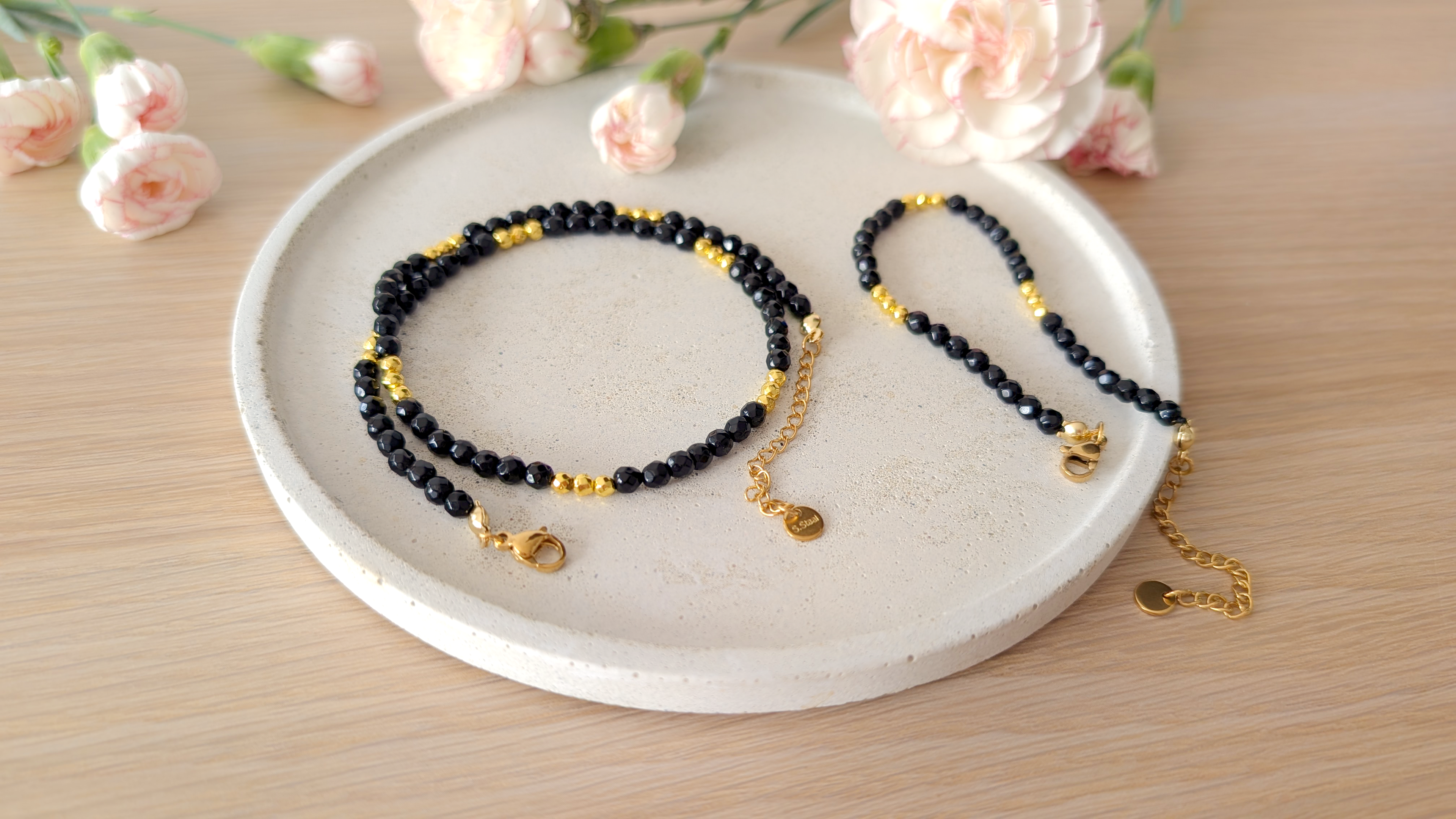 Kolekcja Notturno Nero handmade z kamieni naturalnych