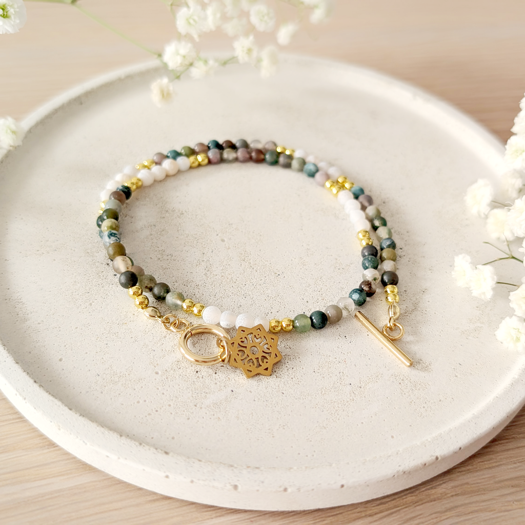 Naszyjnik Continuo Affetto handmade z kamieni naturalnych