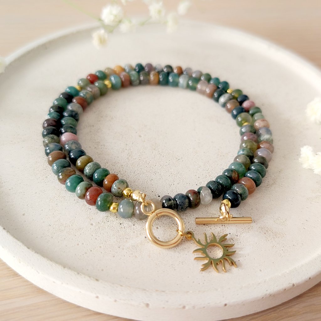 Naszyjnik Sonata Verde handmade z kamieni naturalnych