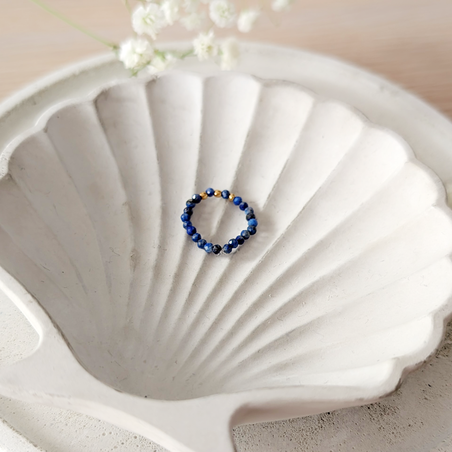 Pierścionek Notturno Graciozo II handmade z kamieni naturalnych