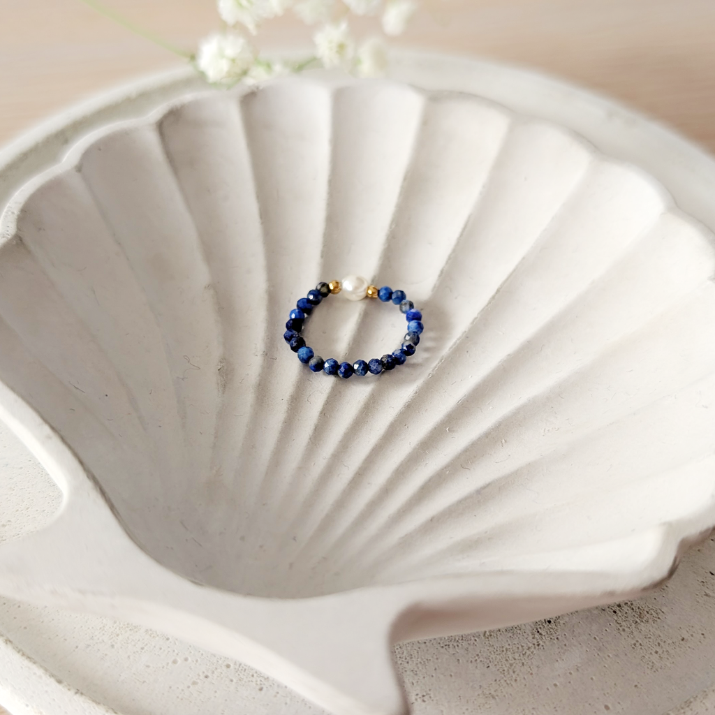 Pierścionek Notturno Graciozo II handmade z kamieni naturalnych