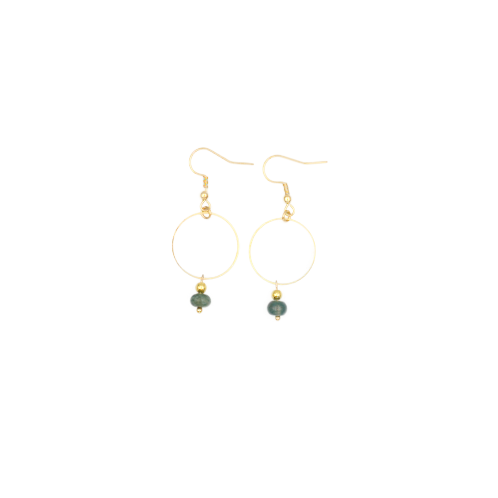 Sonata Verde kolczyki handmade z kamieni naturalnych